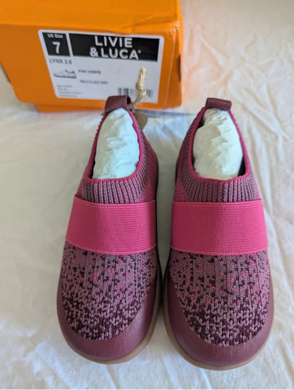 Livie and Luca pink purple slip on shoes